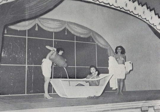 japan strip show milk bath postwar 1950s