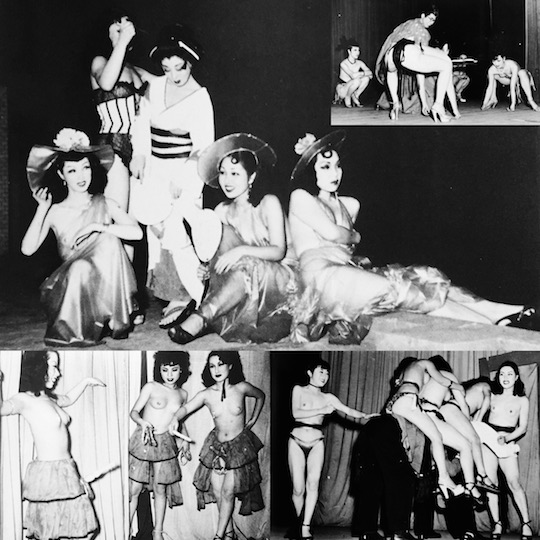 postwar vintage japanese strippers occupation 1950s 1940s erotic