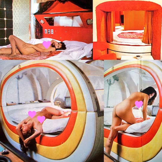 vintage love hotel japan sex porn nude model mirror bed