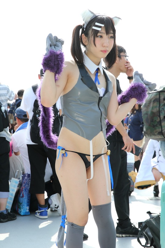 tokyo japan comiket 94 extreme erocosplay sexy swimsuit