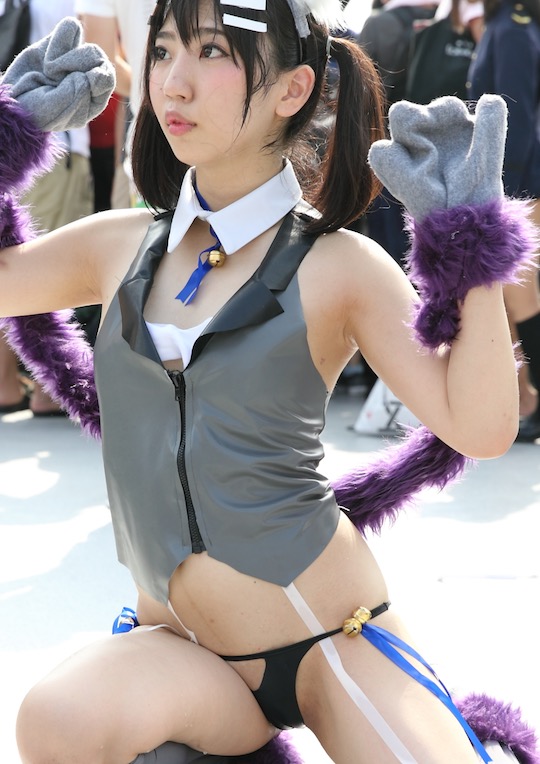 tokyo japan comiket 94 extreme erocosplay sexy swimsuit