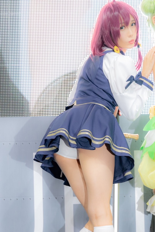 cosplayer Miyu Inamori Tokyo Game Show 2018 panties sexy