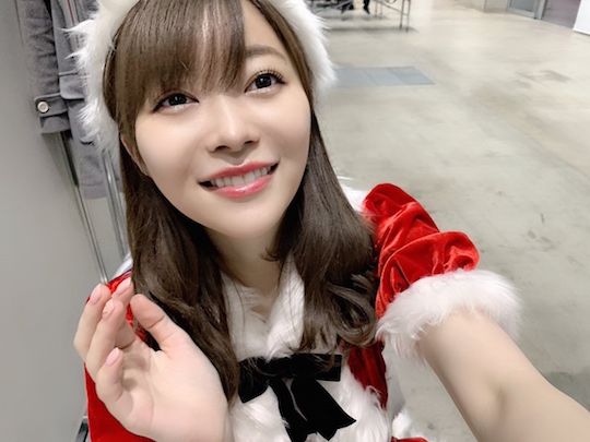 japanese girl idol santa cosplay christmas sexy rino sashihara