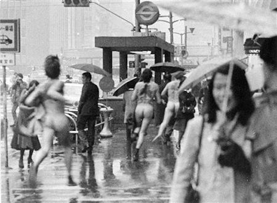 japan ginza tokyo public streaking nudity 1974