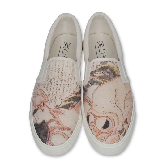 shunga hokusai octopus fishermans wife dream tentacle sex sneakers shoes