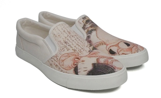 shunga hokusai octopus fishermans wife dream tentacle sex sneakers shoes