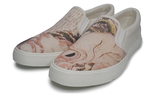 shunga hokusai octopus fishermans wife dream tentacle sex sneakers shoes