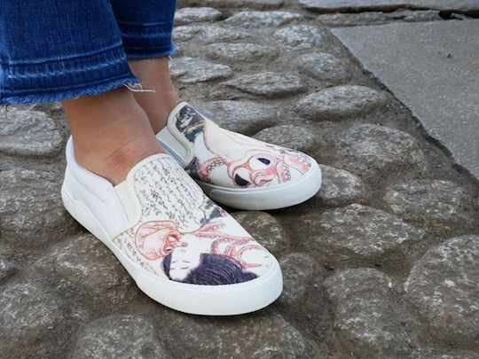 shunga hokusai octopus fishermans wife dream tentacle sex sneakers shoes