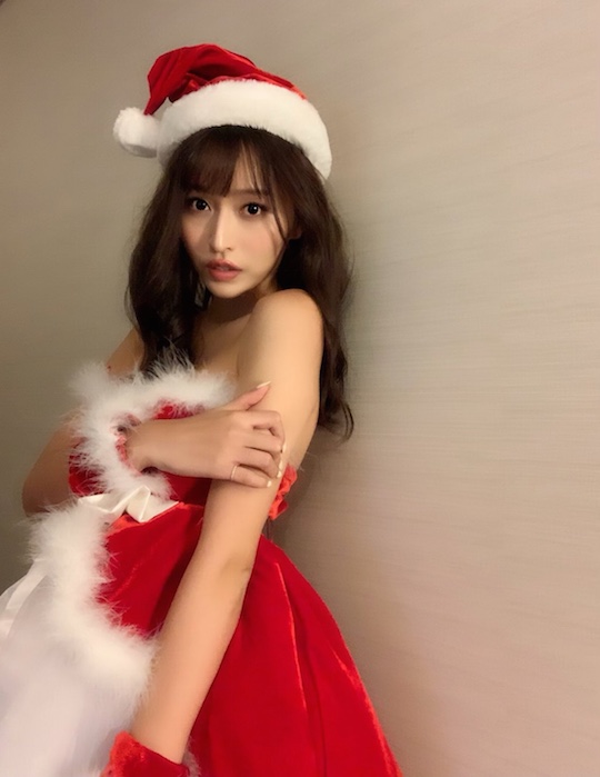 chiyo amano sexy japanese santa claus mrs costume cosplay model idol