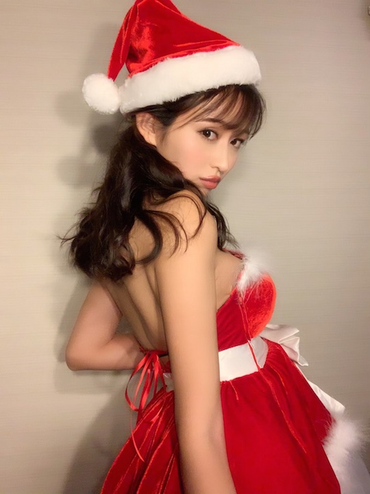 chiyo amano sexy japanese santa claus mrs costume cosplay model idol