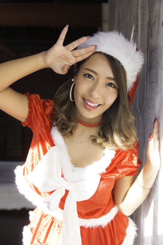 rina hashimoto sexy japanese santa claus mrs costume cosplay model idol