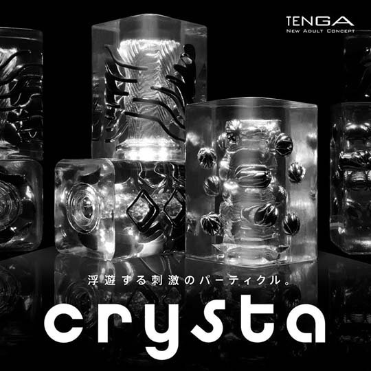 tenga crysta transparent see-through masturbation toy masturbator adult