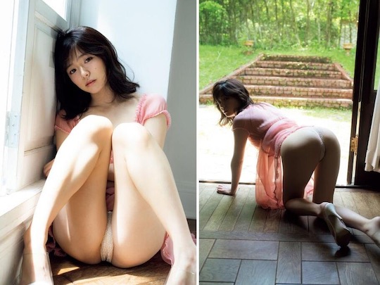 hazuki tsubasa nude naked body sexy gravure idol model japanese