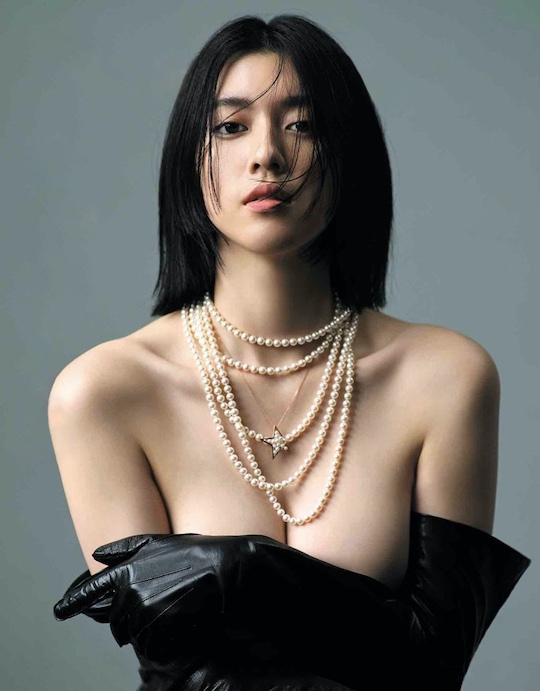 ayaka miyoshi japanese model actress anan magazine sexy photo shoot semi-nude