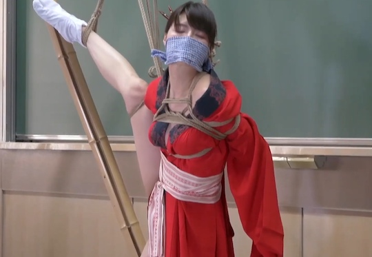 hajime kinoko shibari kinbaku demonstration kyoto university sexy rope bondage japanese