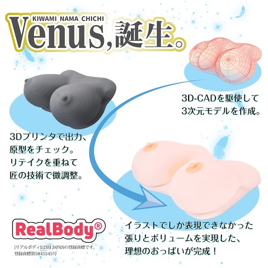 Satoshi Urushihara Real Body Kiwami Nama Chichi Venus Breasts paizuri titty fucking toy Japan
