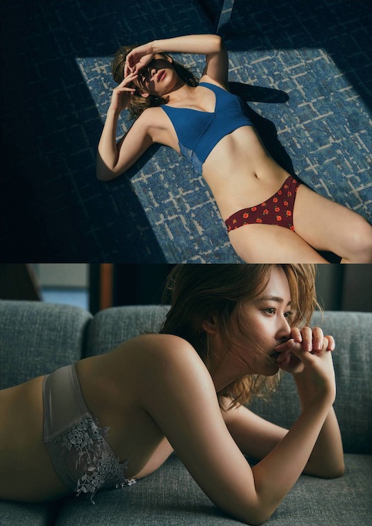 miki yanagi friday weekly playboy photo shoot hot body sexy lingerie underwear japanese model actress
