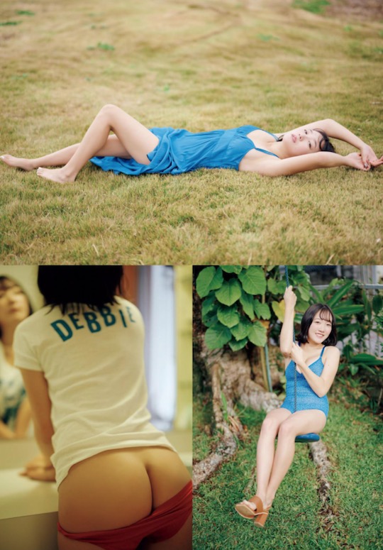 kyouka nude flash photo shoot japanese gravure idol frontera gradol retirement photobook naked breasts sexy body