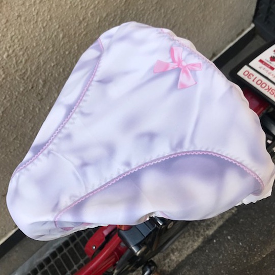 Panties Bicycle Saddle Cover Upskirting underwear fetish bike seat cover