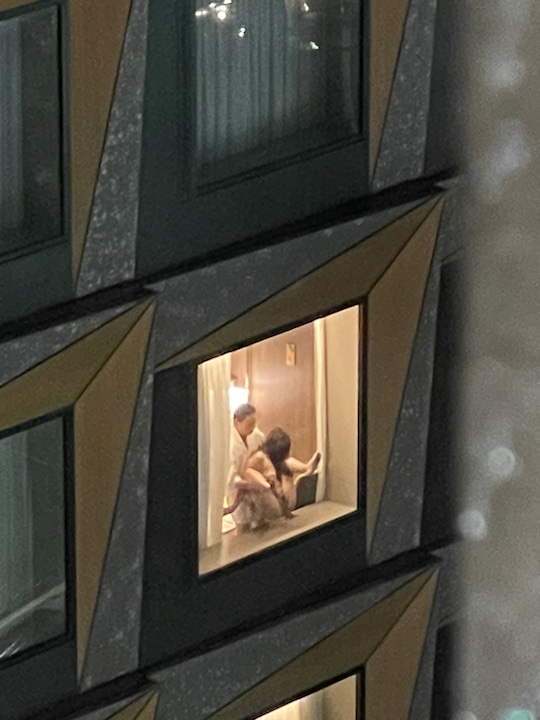 japan tokyo hotel window sex couples