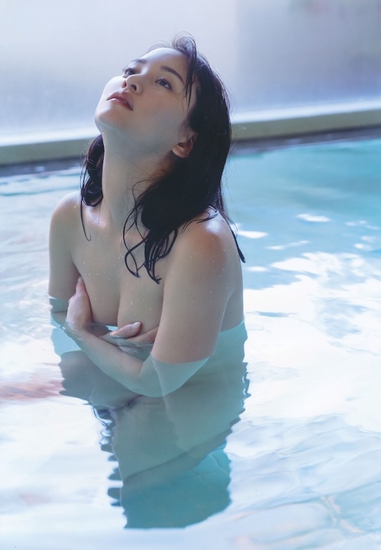 mariya nagao yabai showa photo book nude naked body bathing butt ass japanese actress idol akb48 model