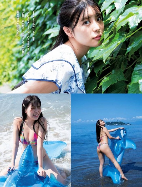 hana takeuchi photo book semi-nude gravure idol model japan sexy hot body bikini naked g-cup