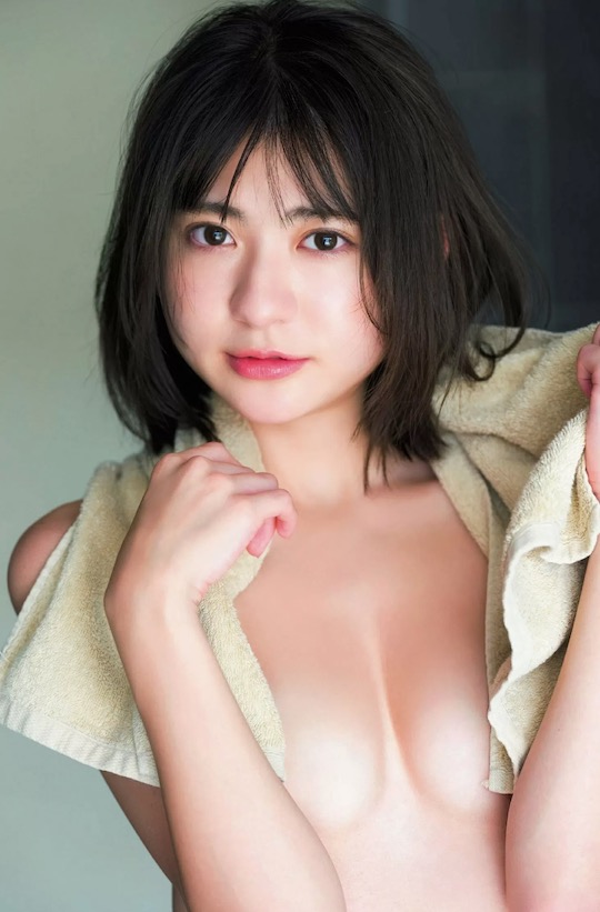 minami yamada semi-nude naked photobook gravure japanese sexy departure picture