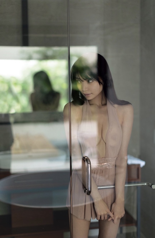 sayaka nitori ribbon nude photo-book pic naked japanese sexy gravure model breasts