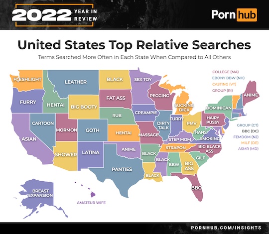 pornhub insights stats data 2022 japanese hentai porn viewing trends