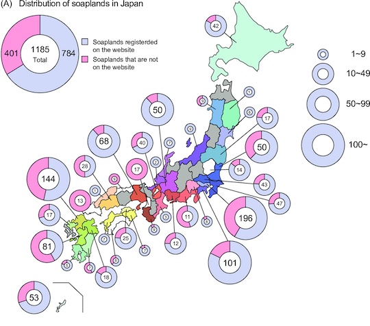 distribution soaplands japan prostitution