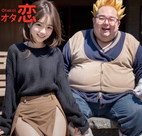 otakoi ai generated pic couple japan otaku dating app