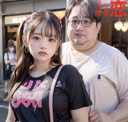 otakoi ai generated pic couple japan otaku dating app