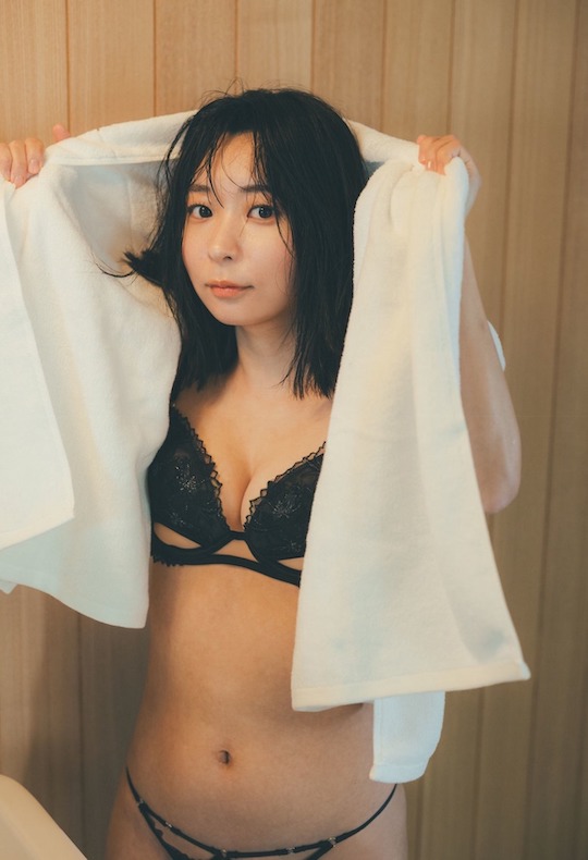 angora soncho comedienne japanese nyanko star manzai lingerie shoot gravure photo book