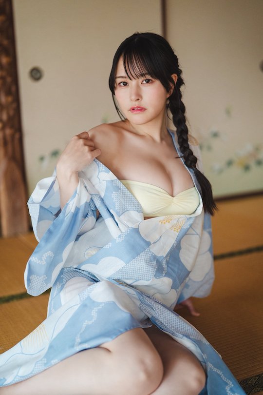 saki kosaka voice actress gravure debut weekly playboy japanese