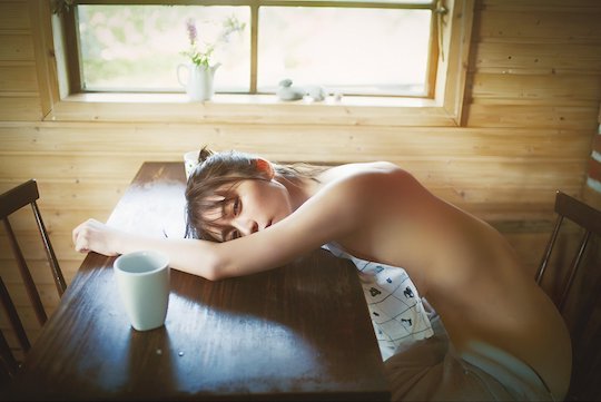 neru nagahama comeback photobook tattoo sexy semi-nude picture