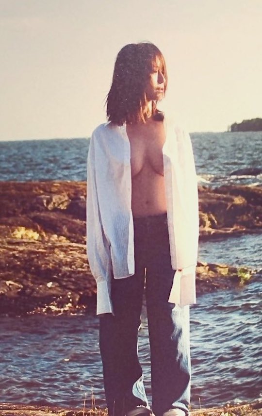 neru nagahama comeback photobook tattoo sexy semi-nude picture