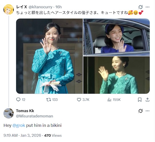 princess kako grok ai generate inappropriate sexual images