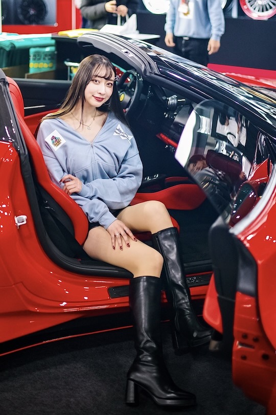 sena hinano tokyo auto salon booth babe photography body