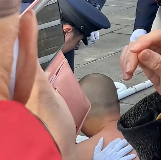 yuwa yureikyo naked man defecate imperial palace tokyo new year viewing