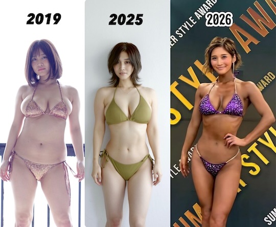 rin takahashi gravure idol personal trainer muscular body japan