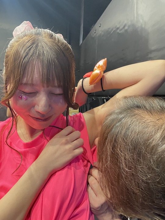 hari matsumoto armpit sniffing fan service japan underground idol music show